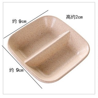 chén bát chấm gia vị 2 ngăn
