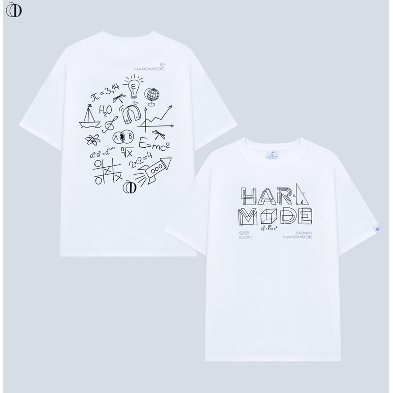 Áo th và un nam nữ, Unisex tay lỡ local brand hardmode MATHEMATIC tee