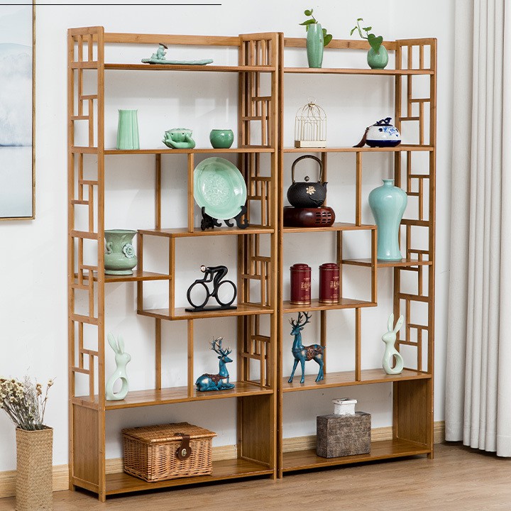 Kệ sách, Kệ trưng bày gỗ tre MGK052 9386 STORE