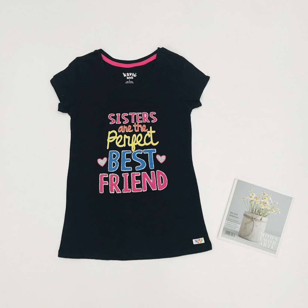 Áo thun cho bé gái, áo phông bé gái chất cotton mềm mát, size 5 - 14 tuổi - SUNKIDS
