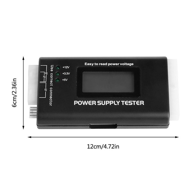 Bộ test nguồn ATX máy tính hiển thị bằng màn hình LCD