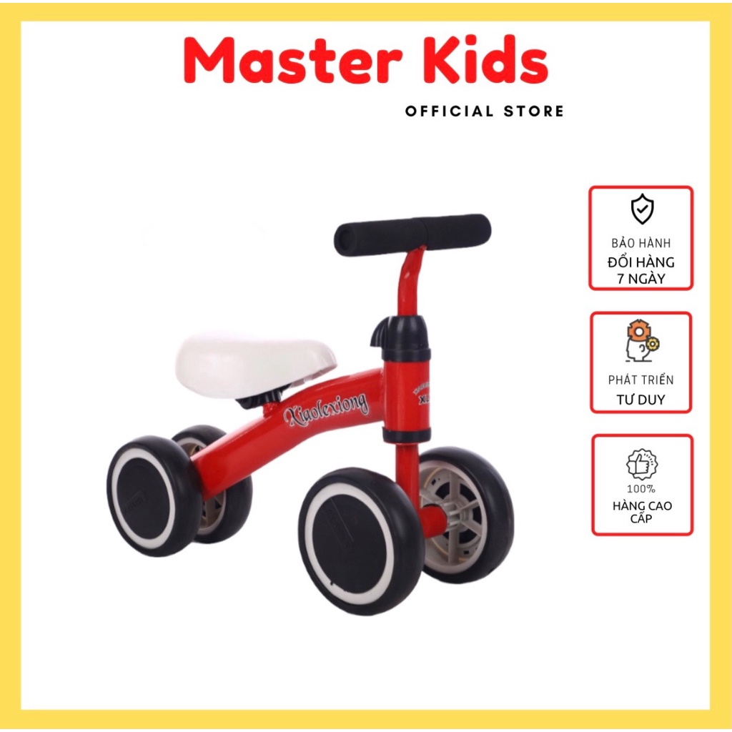 [Đồ chơi vận động] Xe chòi chân, thăng bằng 4 bánh cho bé từ 1 - 3 tuổi Master Kids