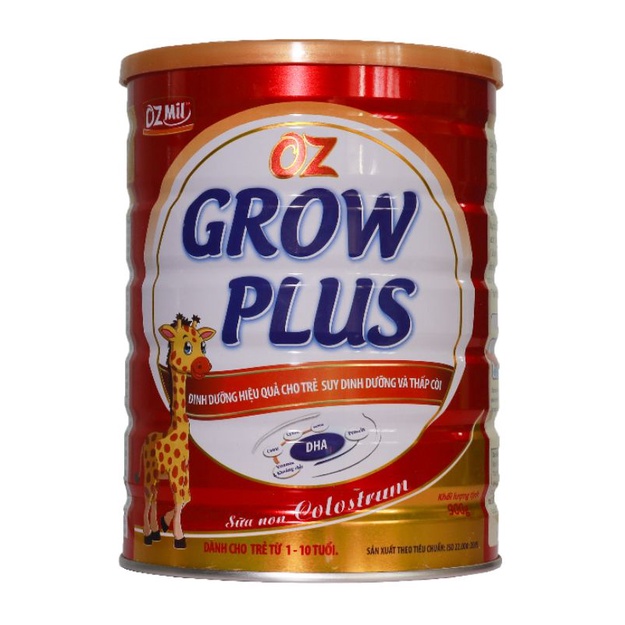 Sữa bột OZ Grow Plus lon 900gr