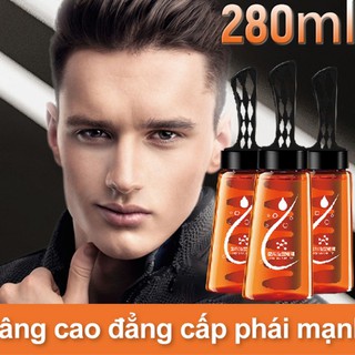 Gel tạo kiểu đầu dầu 2 trong 1 cho nam với comb tạo kiểu tóc kem