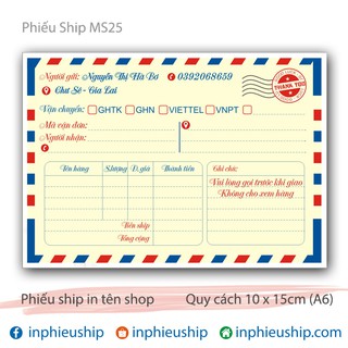 Phiếu giao hàng 100 tờ (Bưu Điện)