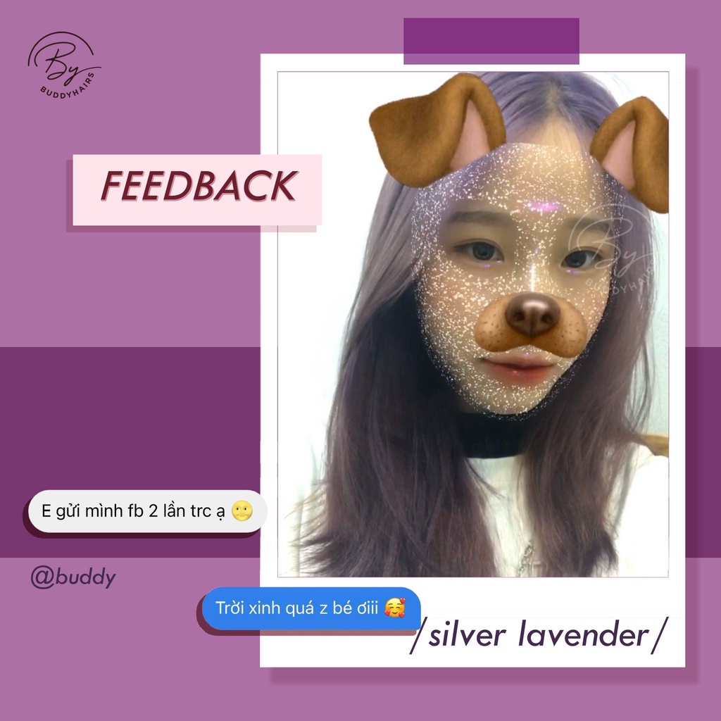 Thuốc nhuộm tóc Silver Lavender