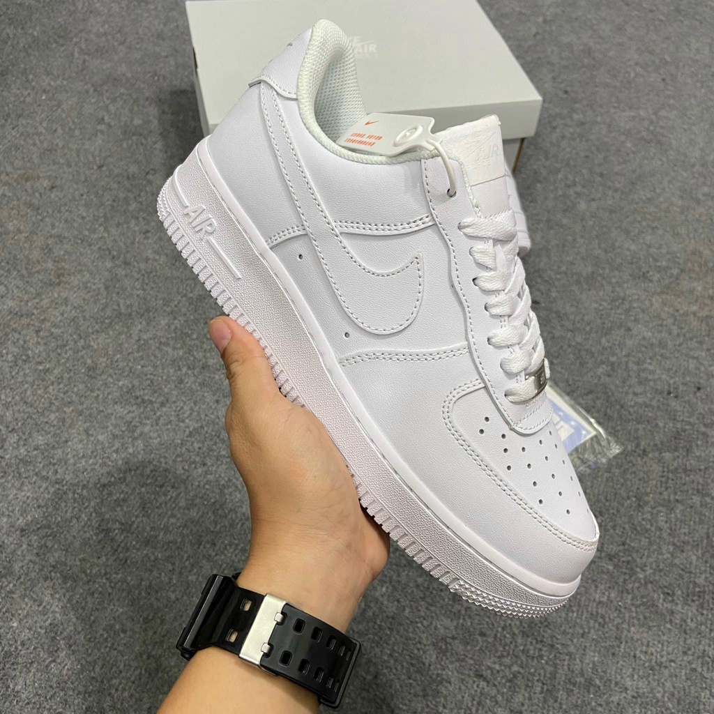 Giày Sneaker Air Forcer 1 bản chuẩn SC trung, AF1 trắng tặng Box bảo vệ