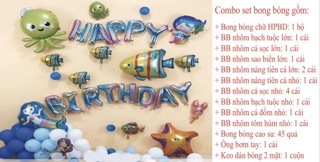 HCM - Set bong bóng trang trí sinh nhật cho bé