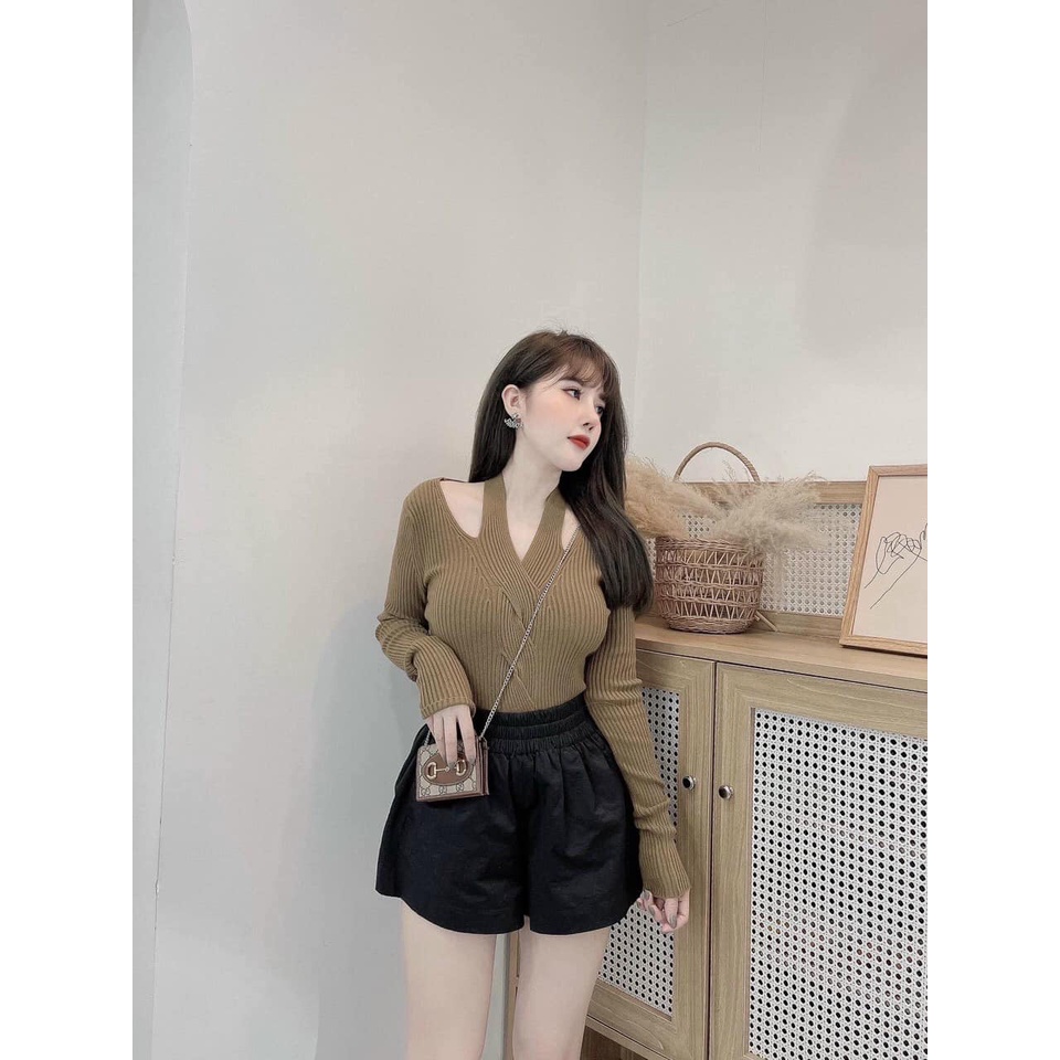 Áo len xoắn dọc xinh xắn 6109(kèm ảnh thật,video) | BigBuy360 - bigbuy360.vn