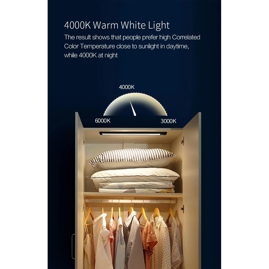 Sạc Pin | Đèn led thanh cảm biến tích điện Xiaomi Yeelight 20/40/60cm cảm ứng cơ thể con người 1 cách thông minh