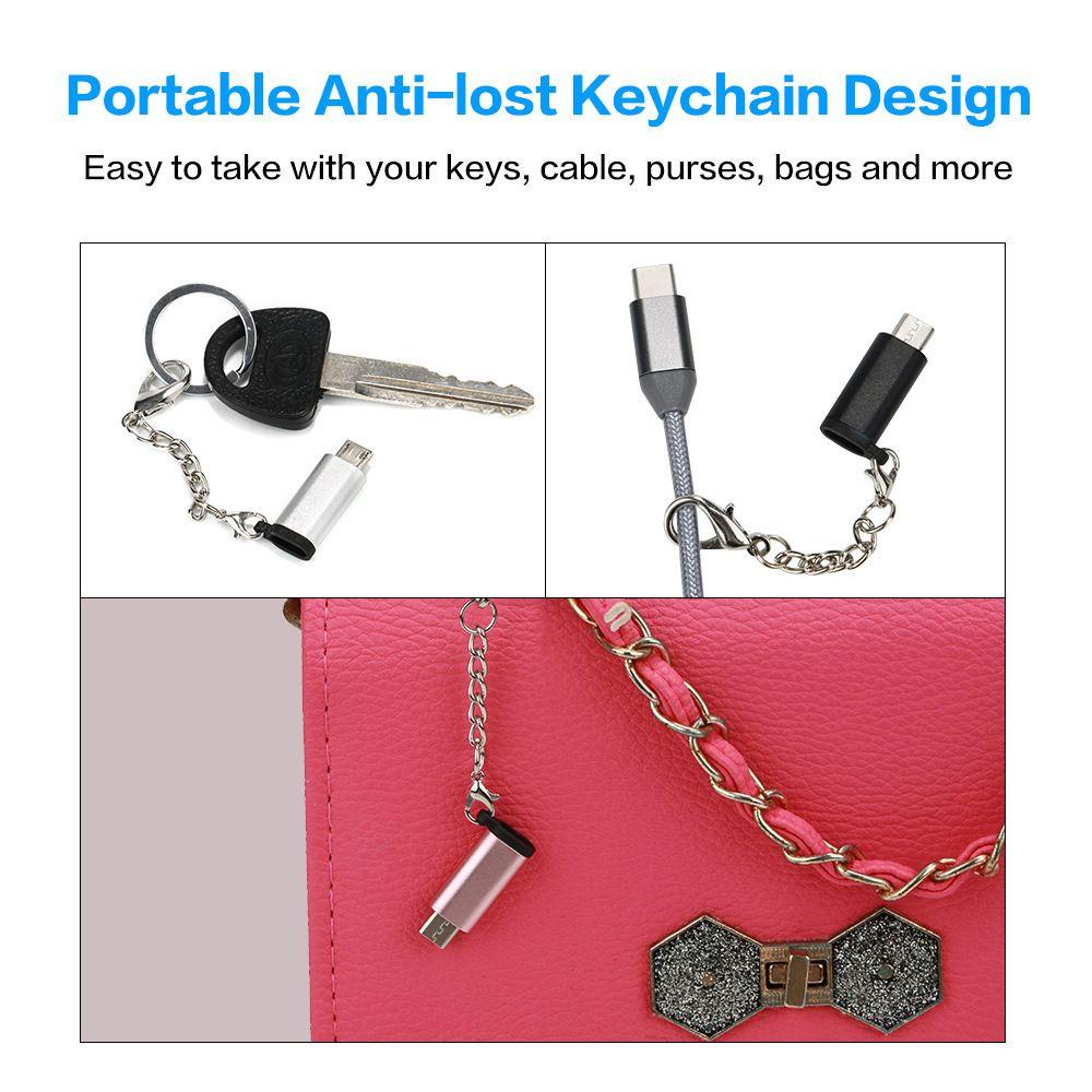 Đầu Nối OTG Type-C Sang Micro USB Cho Điện Thoại/Máy Tính Bảng