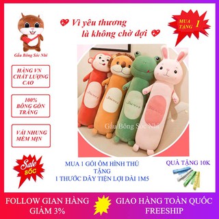 [Mua 1 Tặng 1] Gối Ôm Hình Thú Cho Bé 💥 FREESHIP 💥 Gấu Bông Sóc Nhí - Mua 1 Gối Ôm Hình Thú Tặng 1 Thước Dây Dài 1M5