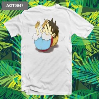 Áo thun anime #luffy#once piece