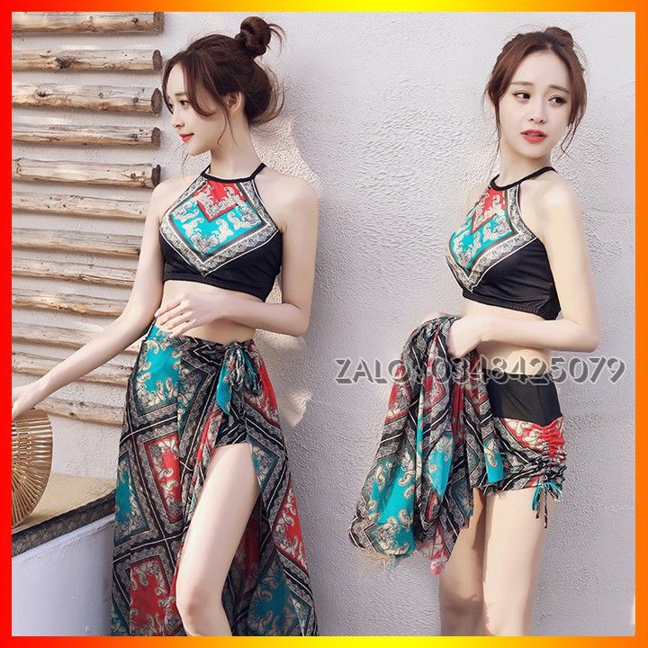 [Mã WARN20 giảm 20k đơn 150k] Đồ bơi nữ 🌈FREESHIP🌈 GIẢM 10K nhập mã [ VAYDEP10K] Set 3 món