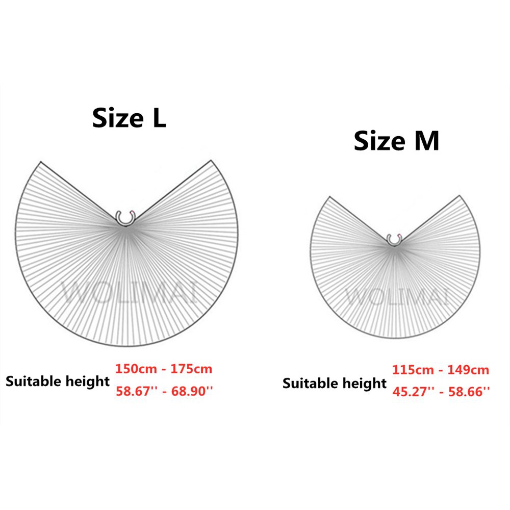 Đôi Cánh Bướm Gắn Đèn led Phát Sáng Cho Bé Biểu Diễn Múa Bụng