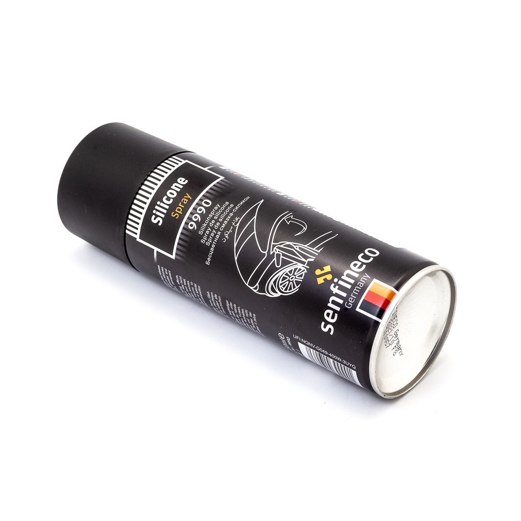 Chai xịt bảo dưỡng gioăng cao su cửa ô tô Senfineco 9990 Silicon Spray dung tích 450ml