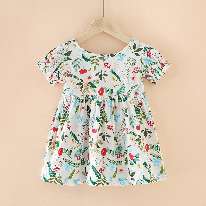 Váy, đàm chữ A bé gái ZAKUDO mùa hè chất cotton thoáng mát nhiều hoạt tiết dễ thương QATE15