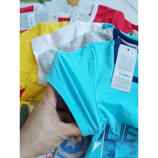 Áo cộc tay bé trai Dokma - Chất cotton hữu cơ mềm mại, thoáng mát