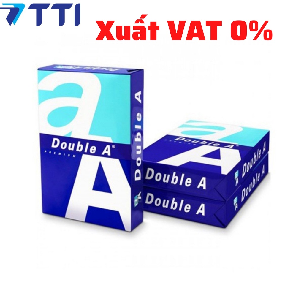 [Chính Hãng] Giấy in A4 Double A 70 gsm, 80 gsm dai, trắng, bề mặt mịn đúng tiêu chuẩn