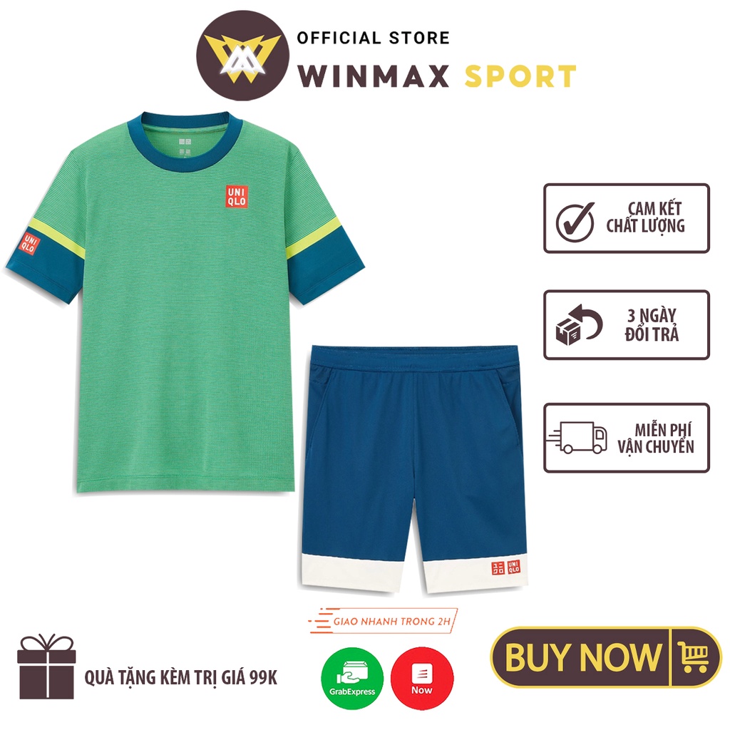 Bộ Quần Áo Thể Thao UNIQLO Tennis Phối Màu Trẻ TRung, UNIQLO Tennis Thời Trang Thể Thao WinMax