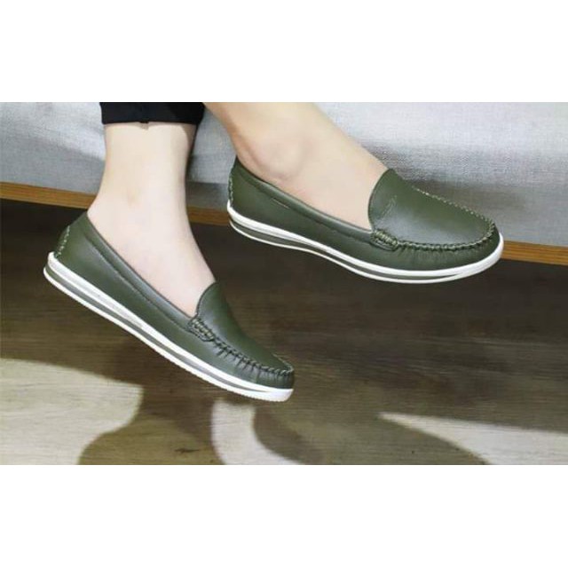 𝐒𝐀𝐋𝐄 salle [Siêu Sale] (Tặng tất - ảnh thật)Giày mọi  slip on - moca kaleea  da bò  nữ các màu . :)) new ✔️ new ⁹ * : | BigBuy360 - bigbuy360.vn