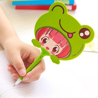 Bút quạt cô gái ( mực xanh )
