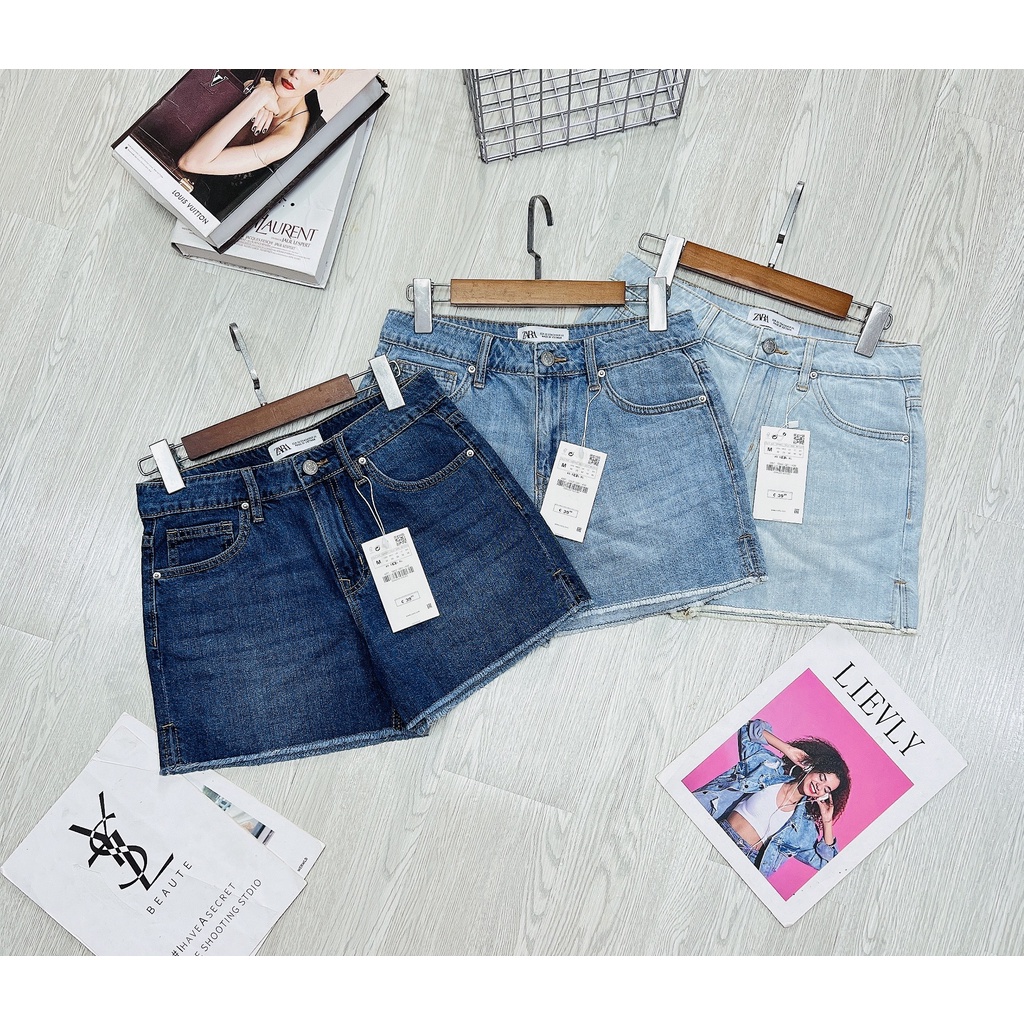 Quần short jeans ZR hot hit cho nữ về đủ 3 màu chất jeans cực mịn đẹp