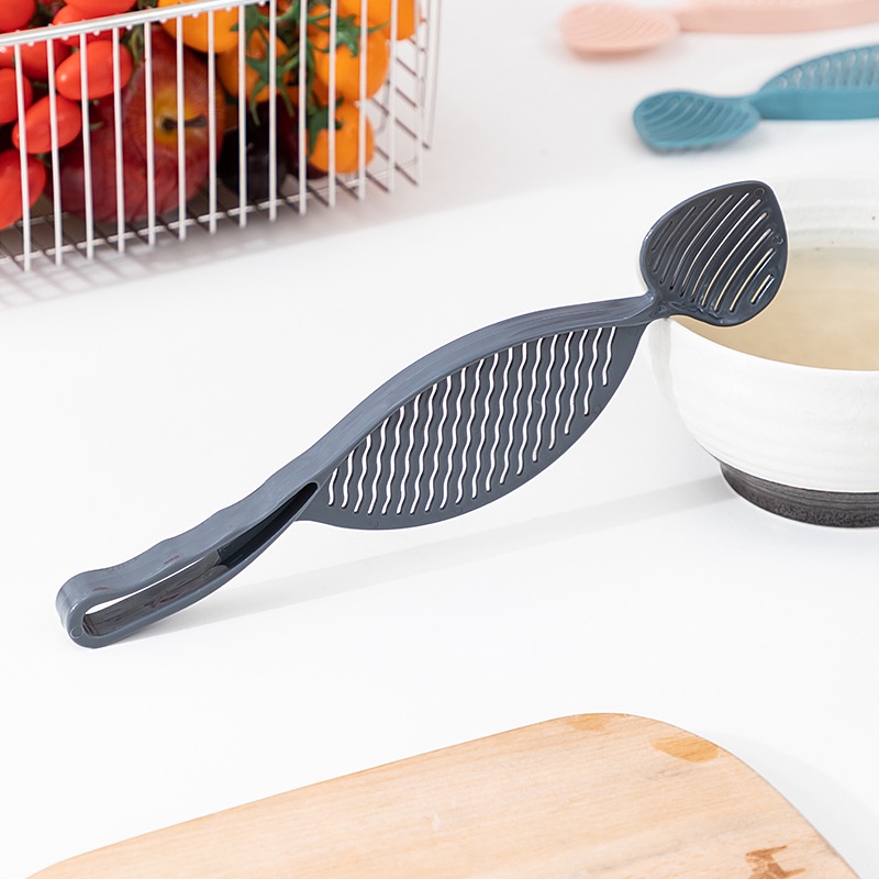 Rây lọc HOUSEEKER dùng vo gạo/rửa rau/trái cây có rãnh thoát nước đa năng tiện lợi cho nhà bếp