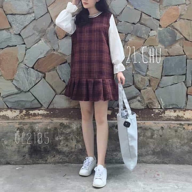 Váy dạ kẻ