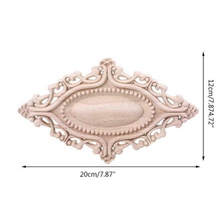 Bộ 4 miếng gỗ chạm khắc hình oval
