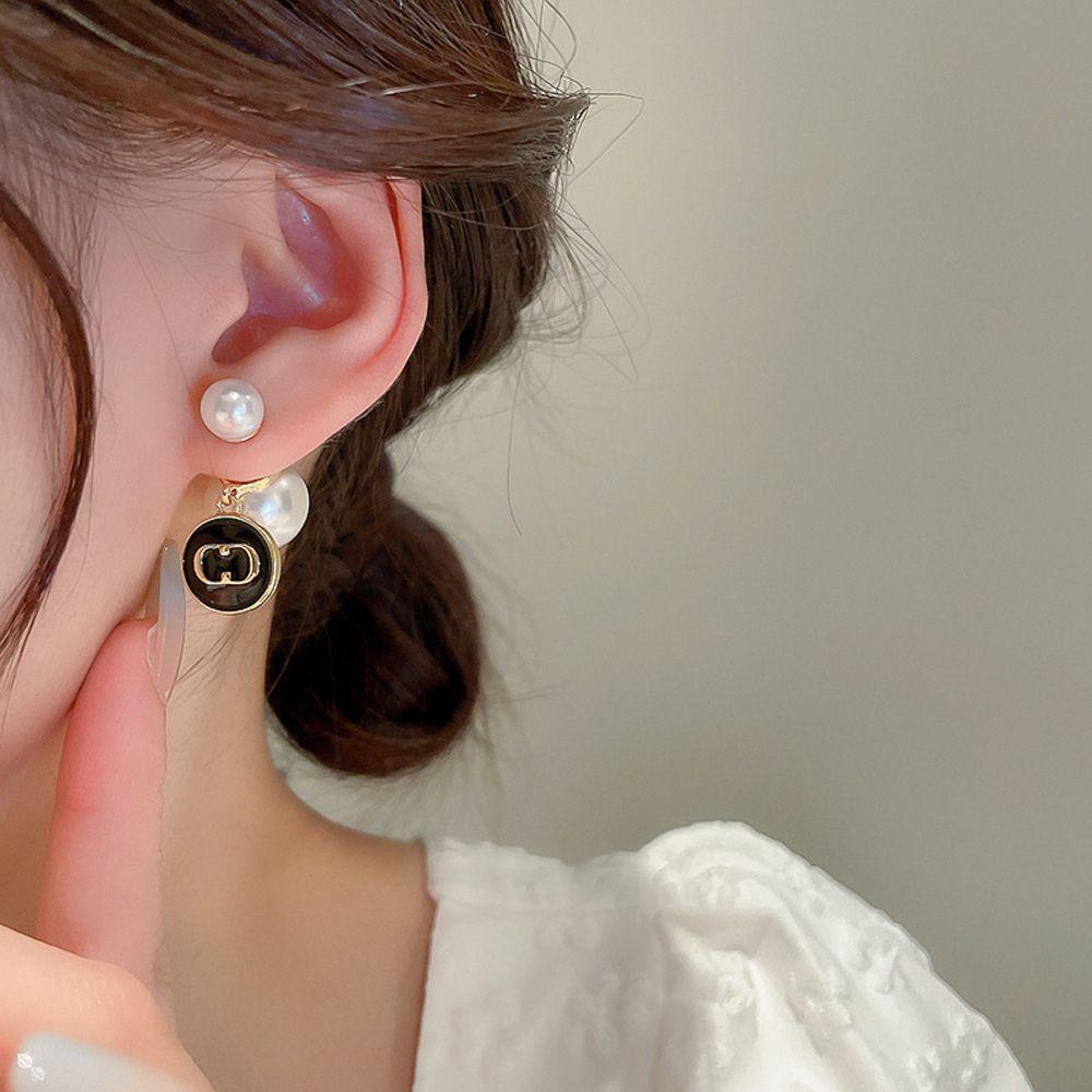 Bông Tai VANES1 Họa Tiết Chữ C Phong Cách Cổ Điển Dành Cho Nữ