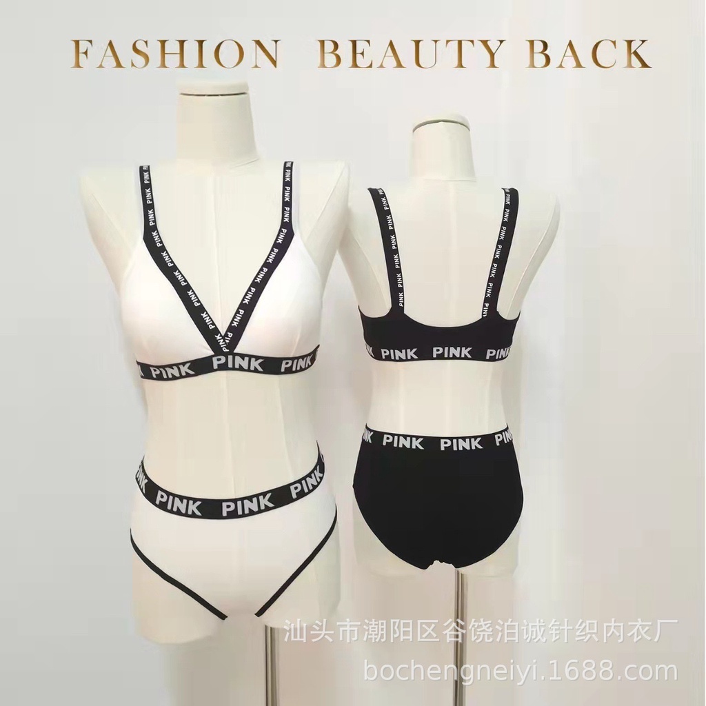 Bộ Đồ Lót Bra Cotton Pink Vanvene Free Size 40-60Kg Kiểu Dáng Thể Thao Áo Mút Rời Quần Lót Cotton Kháng Khuẩn B101 | BigBuy360 - bigbuy360.vn