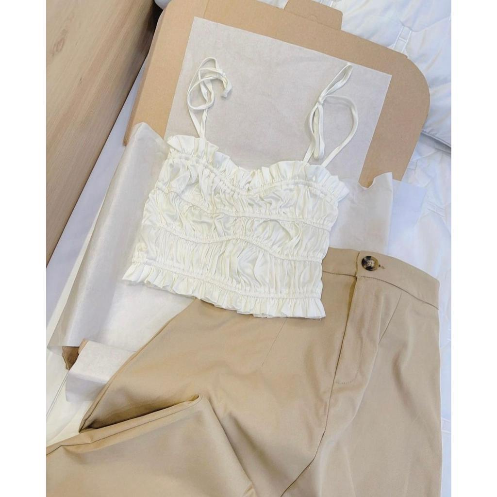 Set áo hai dây kèm chân váy dài dáng chữ A mã 8663 SINSIN Shop