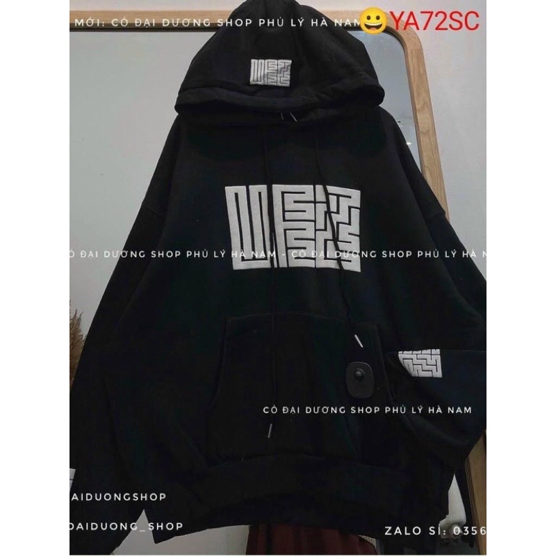 Áo khoác chui đầu hoodie nỉ ngoại có nón unisex ulzzang nam nữ