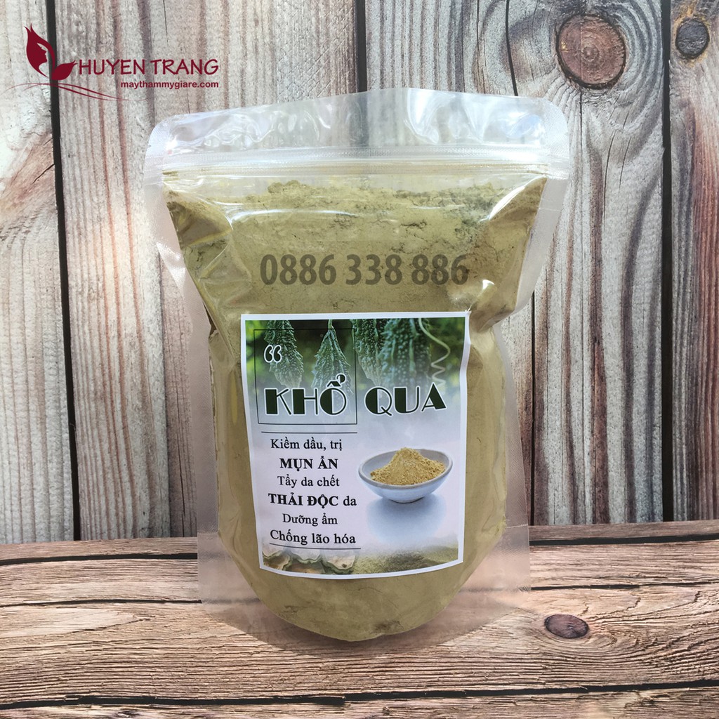 Bột Đắp Mặt Nạ Khổ Qua Rừng Handmade - Chăm Sóc Da Mụn, Trắng Da - Thẩm Mỹ Huyền Trang NANOCEE