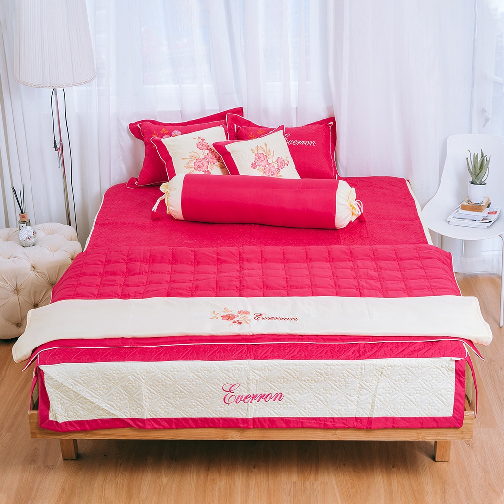 Bộ Ga Gối Chất Satin 5 Món (3 Vỏ Gối, Ga, Chăn) Nhiều Màu Lựa Chọn | BigBuy360 - bigbuy360.vn