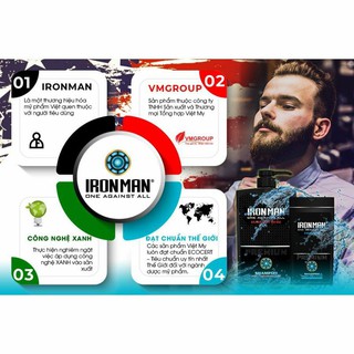 dầu gội đầu ironman 650g
