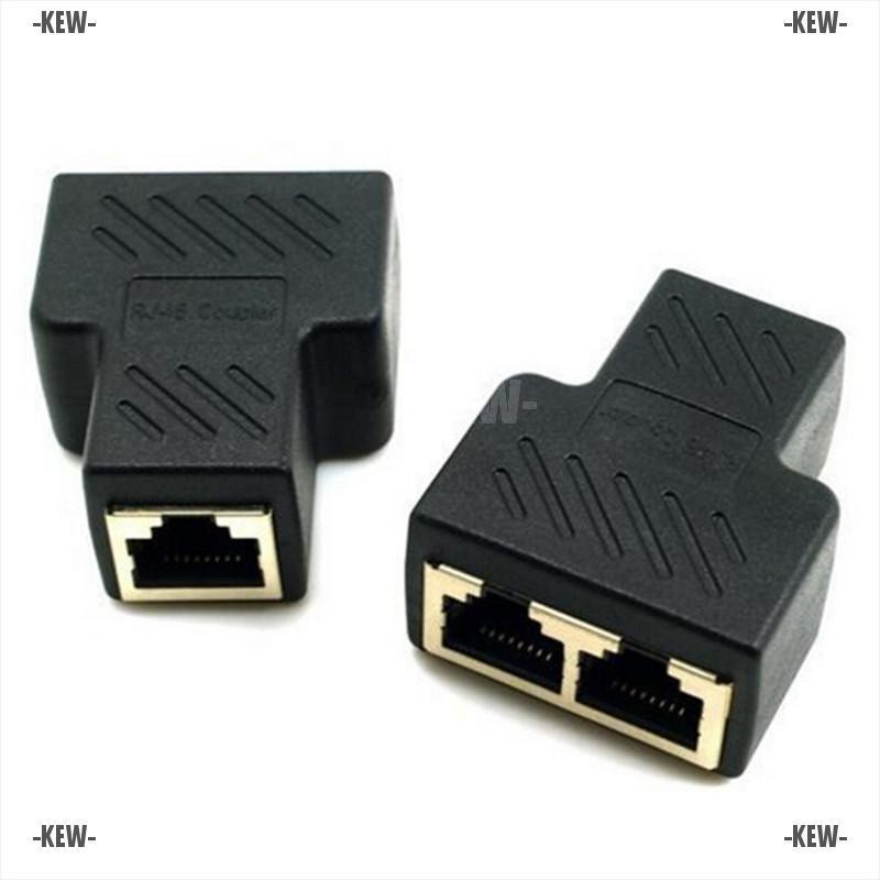 KEW ❤ 1 To 2 Ways RJ45 LAN Ethernet Network Cable Female Splitter Connector Adapters | BigBuy360 - bigbuy360.vn