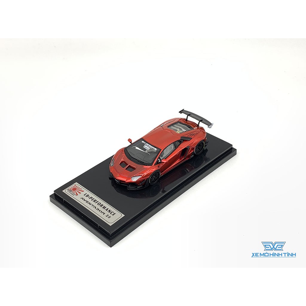 Xe Mô Hình Lamborghini Aventador LB 2.0 kèm Figure 1:64 Liberty Walk ( Đỏ )