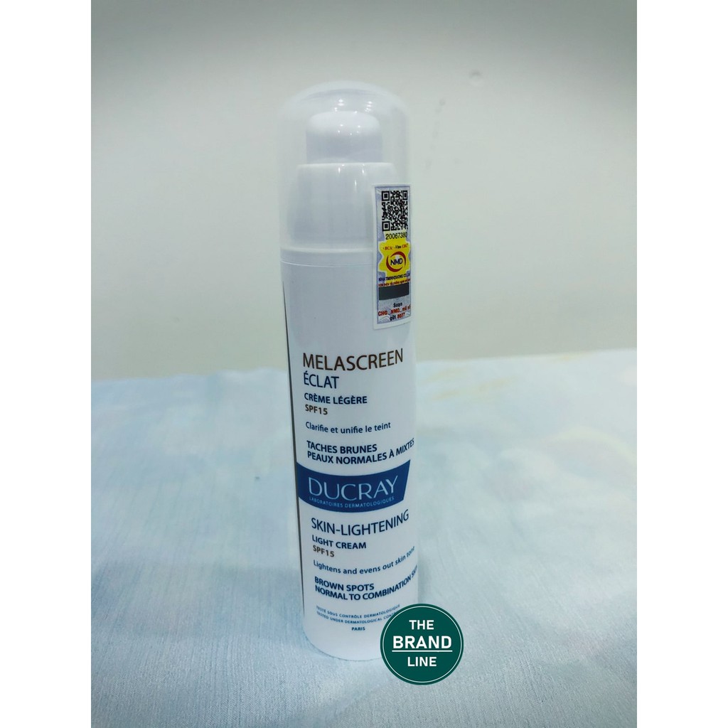 DUCRAY MELASCREEN Eclat Light Cream SPF15/ Kem làm nhạt màu đốm nâu (40 ml)