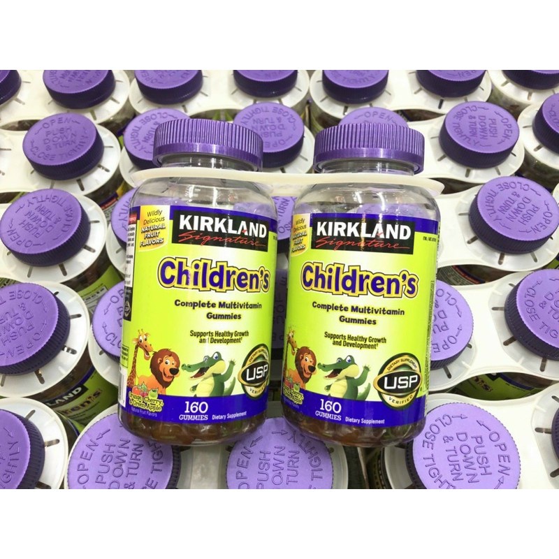 Kẹo dẻo bổ sung vitamin tổng hợp cho bé Kirkland Children's Multivitamin 160 viên