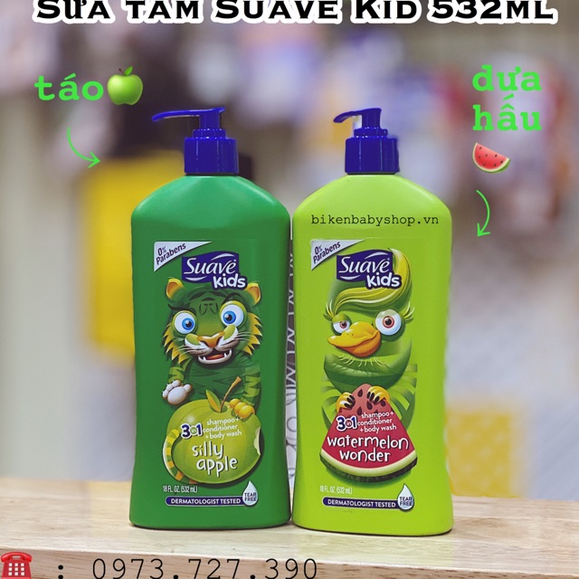 Sũa tắm Suave Kid 532ml