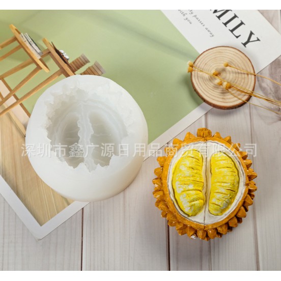 Khuôn silicon 4d làm rau câu làm bánh mẫu Sầu riêng