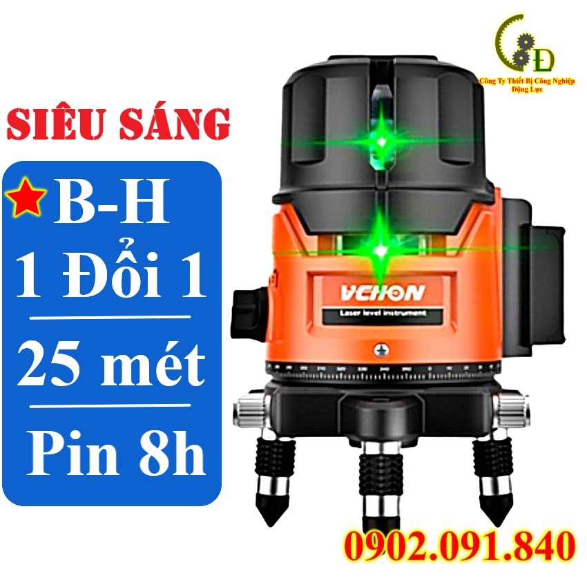 Máy bắn cốt cân mực, máy cân bằng Laser ( laze ) 5 tia xanh nhìn rõ ngoài trời