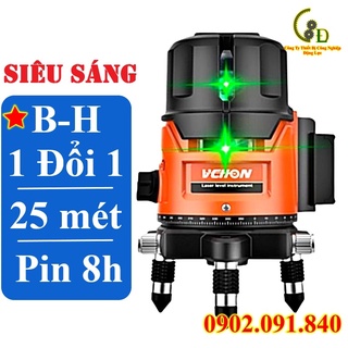 Máy bắn cốt cân mực, máy cân bằng Laser ( laze ) 5 tia xanh nhìn rõ ngoài trời