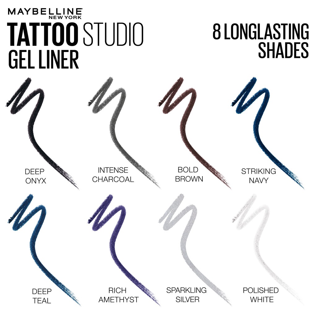 [ THANH LÝ ] Bút kẻ mắt không lem trôi Maybelline Tattoo Studio Gel Pencil Longwear Eyeliner hàng xách tay Mỹ