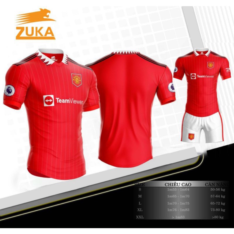 Bộ quần áo bóng đá câu lạc bộ MU  2022-2023 in theo yêu cầu Áo bóng đá CLB ngoại hạng Anh