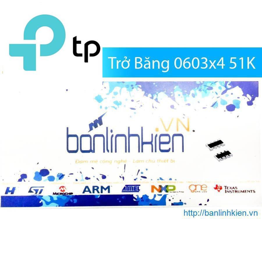 [TP] [Siêu Rẻ] Trở Băng 0603x4 (22R-100K) ( Túi 5 con) zin