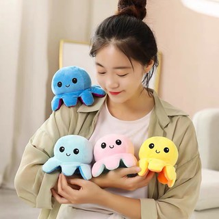Bạch tuộc nhồi bông cảm xúc 2 mặt sễ thương-Bạch tuộc 2 mặt-Bạch tuộc