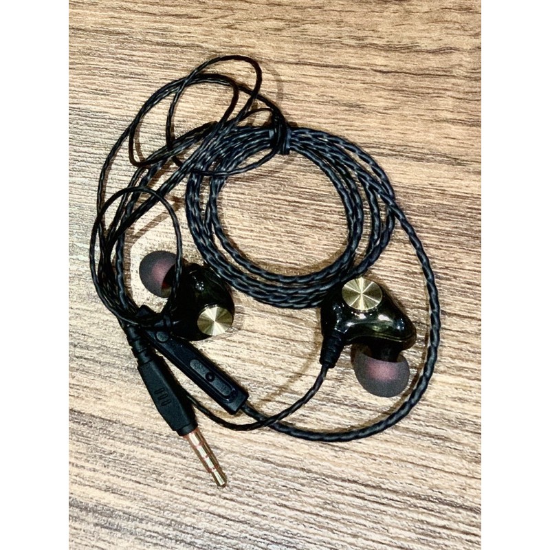 Tai nghe có dây chống ồn loa kép 4D Extra Bass nghe nhạc/chơi game cho điện thoại/máy tính/laptop/PC